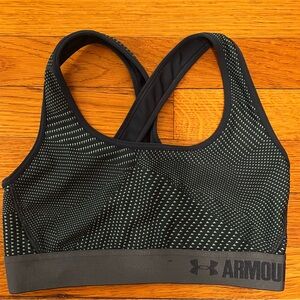 Under Armour Mid Crossback Sports Bra in Teal Green Size S